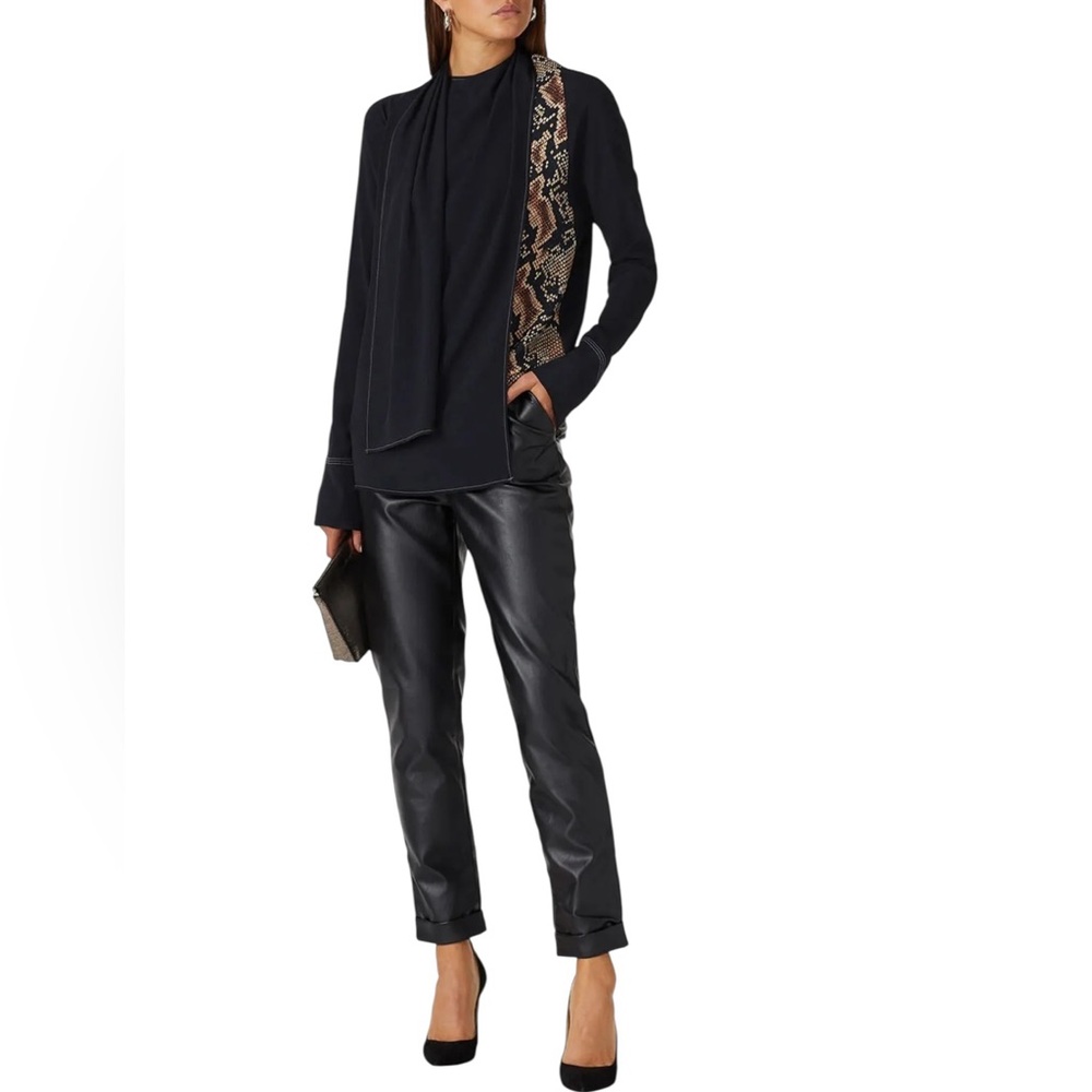 Atlein- Draped Scarf Blouse Size Euro 36 US 6